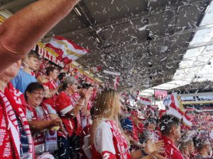 Fans at Mainz Opel Arena