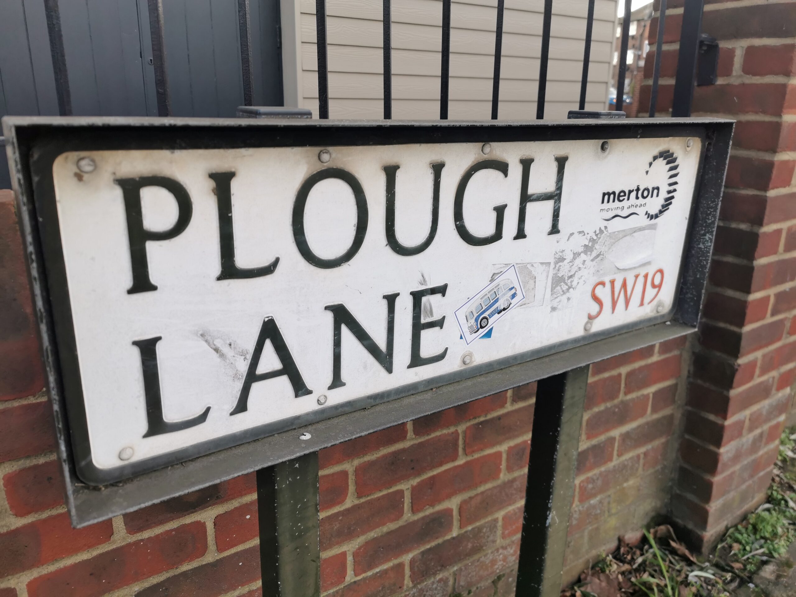 Plough Lane Sign