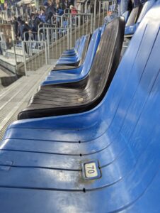 Black and Blue seating