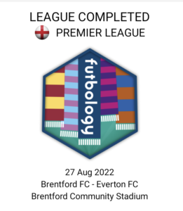 Futbology Badge for completing a league