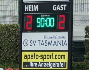 Tasmania Berlin scoreboard